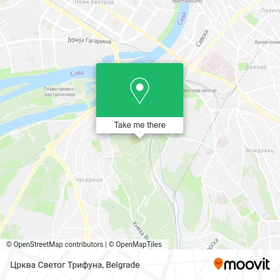 Црква Светог Трифуна map