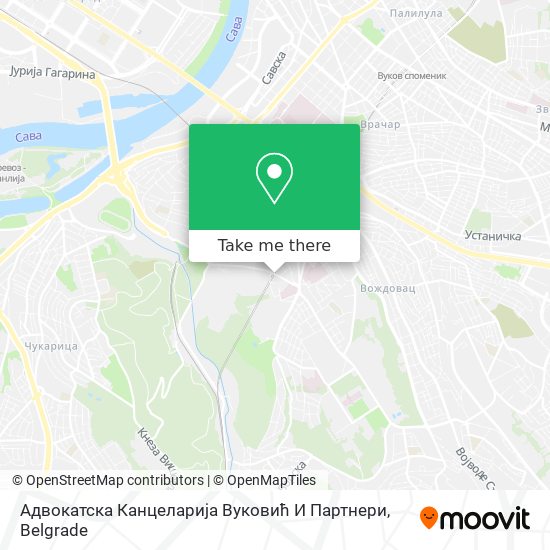 Адвокатска Канцеларија Вуковић И Партнери map