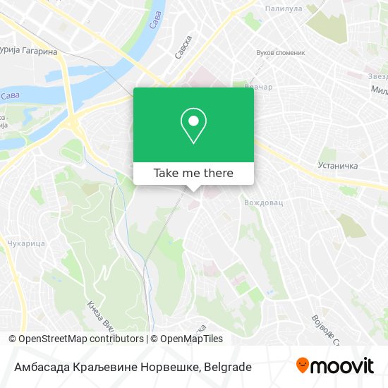 Амбасада Краљевине Норвешке map