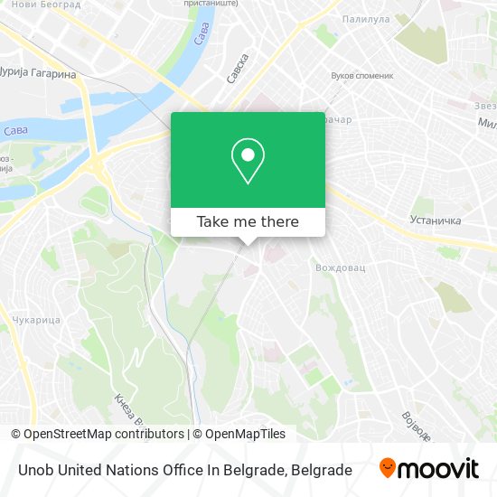 Unob United Nations Office In Belgrade map