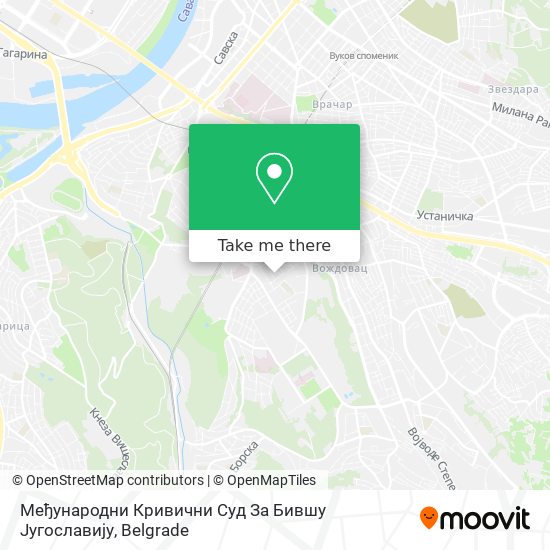 Међународни Кривични Суд За Бившу Југославију map