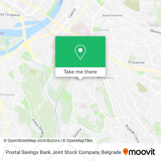 Postal Savings Bank Joint Stock Company map