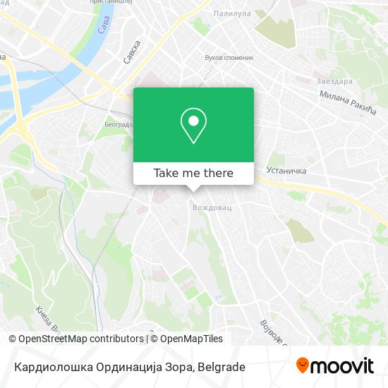 Кардиолошка Ординација Зора map