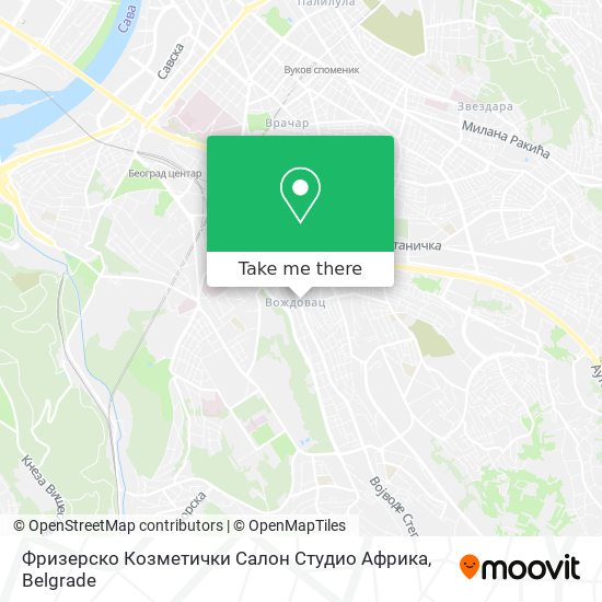 Фризерско Козметички Салон Студио Африка map