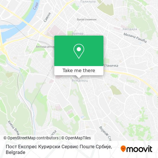 Пост Експрес Курирски Сервис Поште Србије map