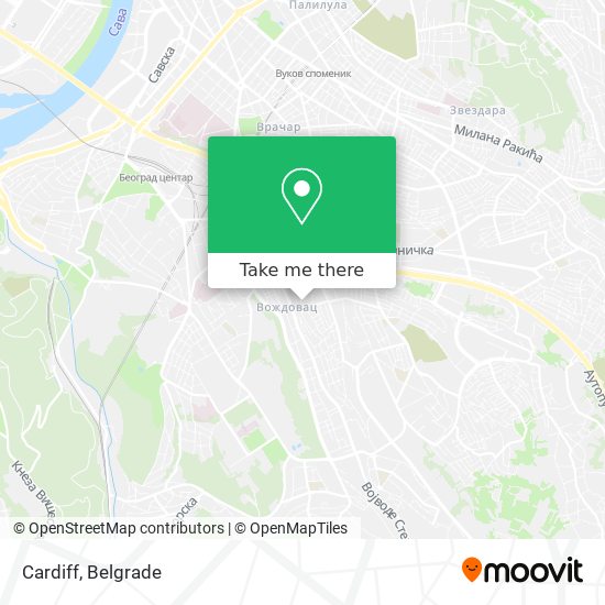 Cardiff map