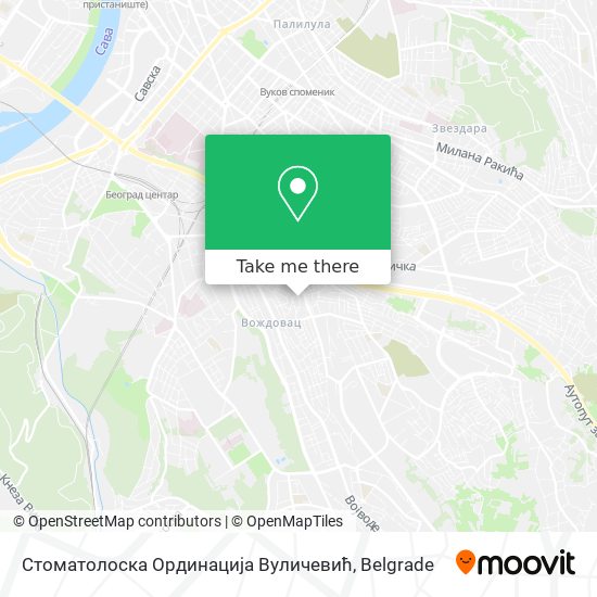 Стоматолоска Ординација Вуличевић map