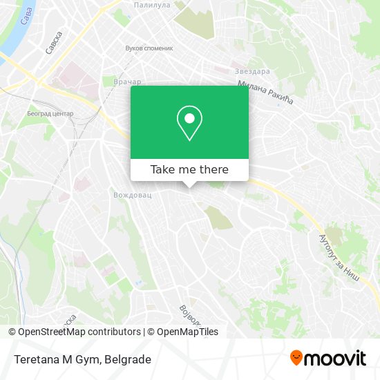 Teretana M Gym map