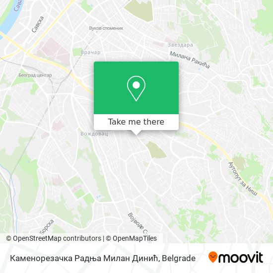 Каменорезачка Радња Милан Динић map