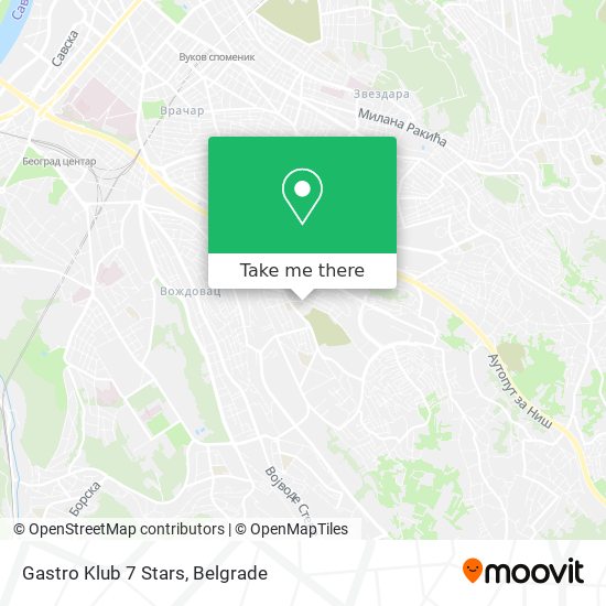 Gastro Klub 7 Stars map