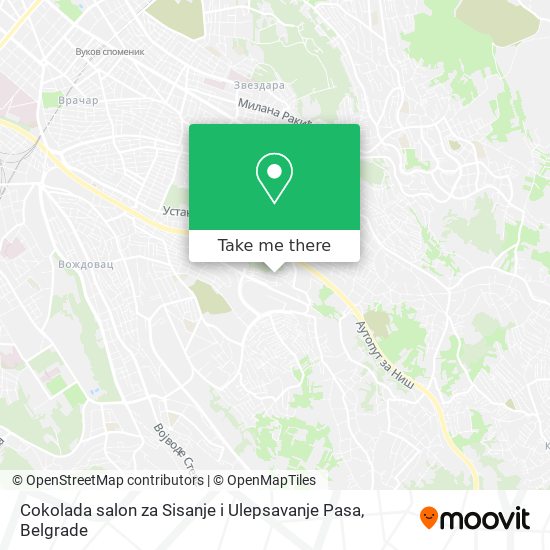 Cokolada salon za Sisanje i Ulepsavanje Pasa map