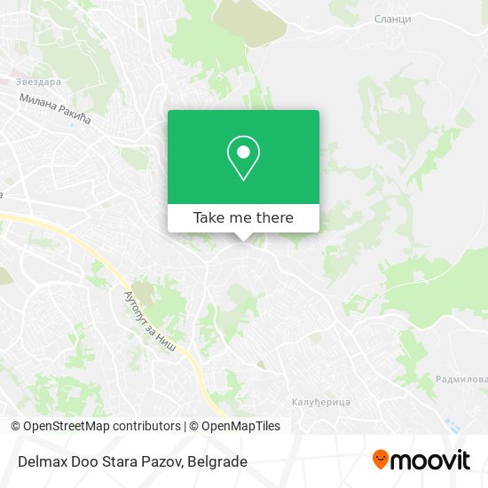 Delmax Doo Stara Pazov map