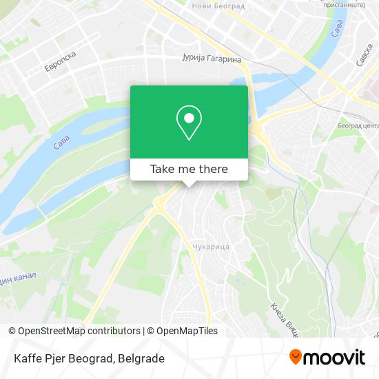 Kaffe Pjer Beograd map