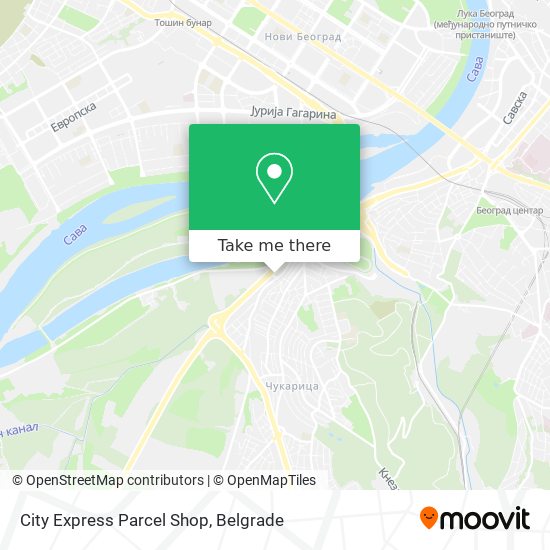 City Express Parcel Shop map