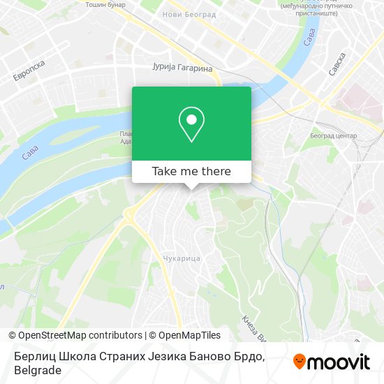 Берлиц Школа Страних Језика Баново Брдо map