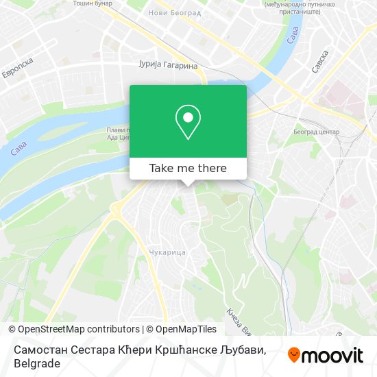 Самостан Сестара Кћери Кршћанске Љубави map