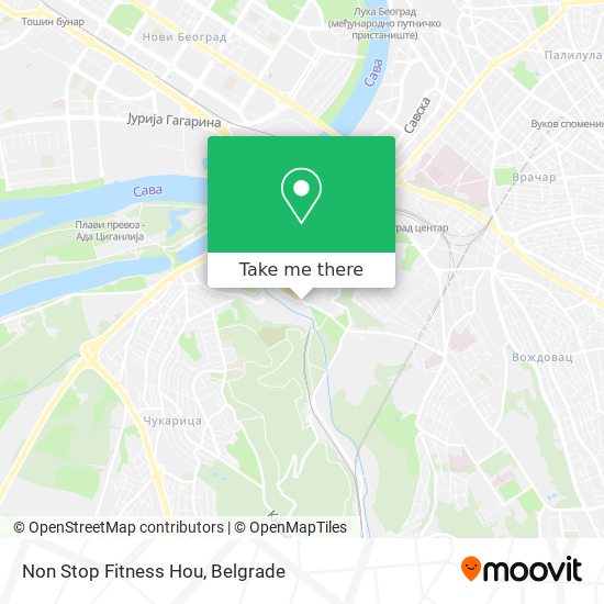 Non Stop Fitness Hou map