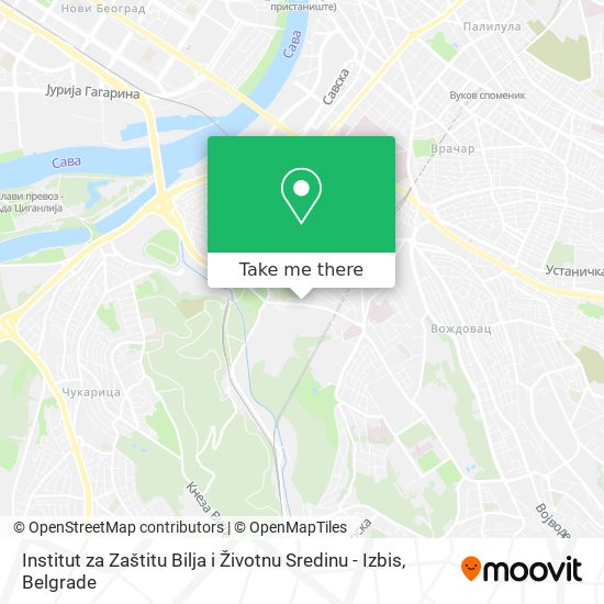 Institut za Zaštitu Bilja i Životnu Sredinu - Izbis map