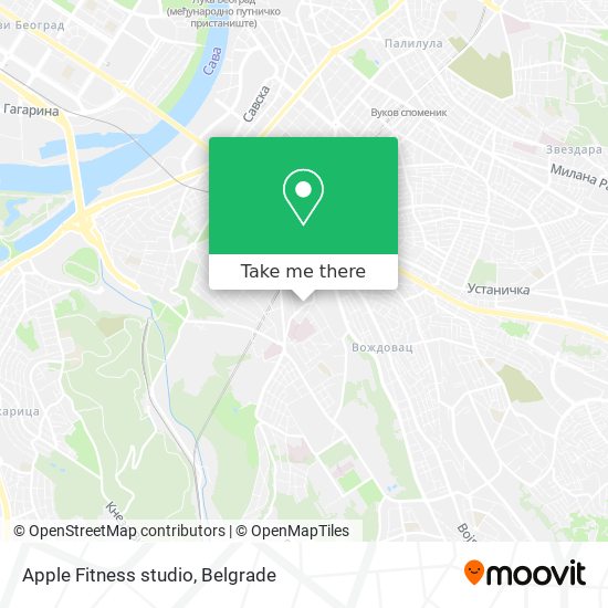 Apple Fitness studio map