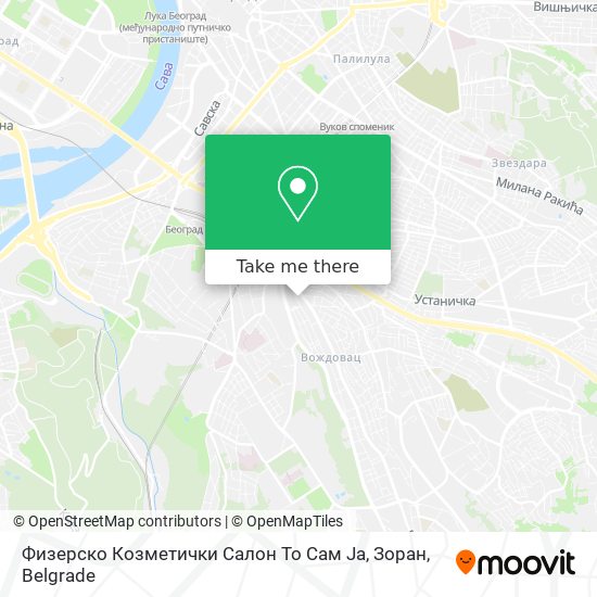 Физерско Козметички Салон То Сам Ја, Зоран map