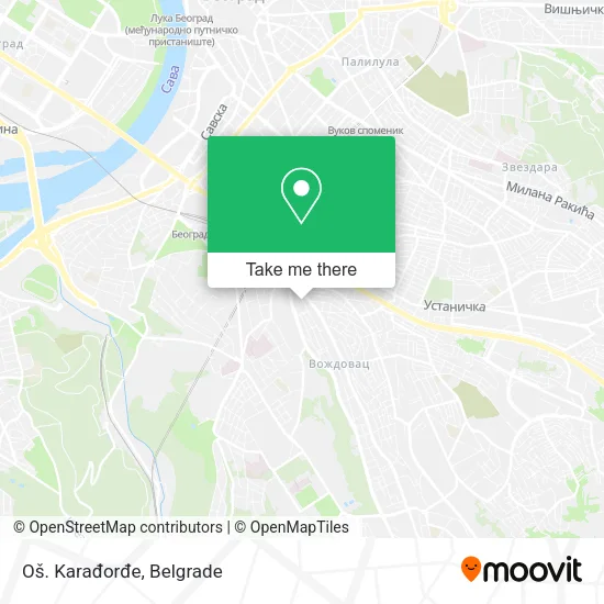 Oš. Karađorđe map