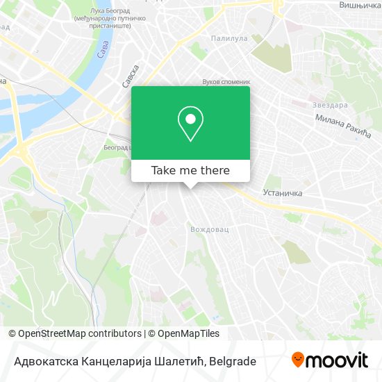 Адвокатска Канцеларија Шалетић map