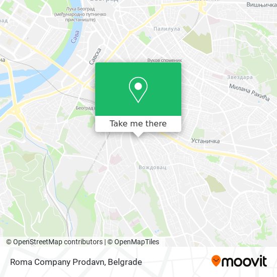 Roma Company Prodavn map