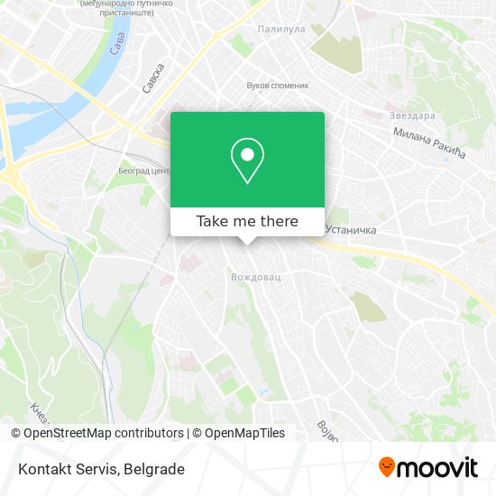 Kontakt Servis map