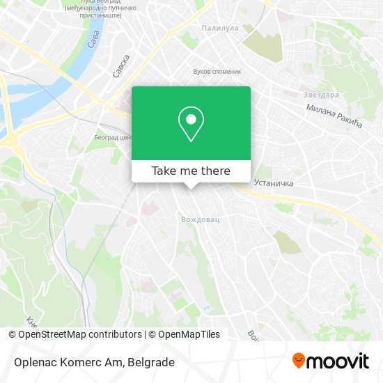 Oplenac Komerc Am map