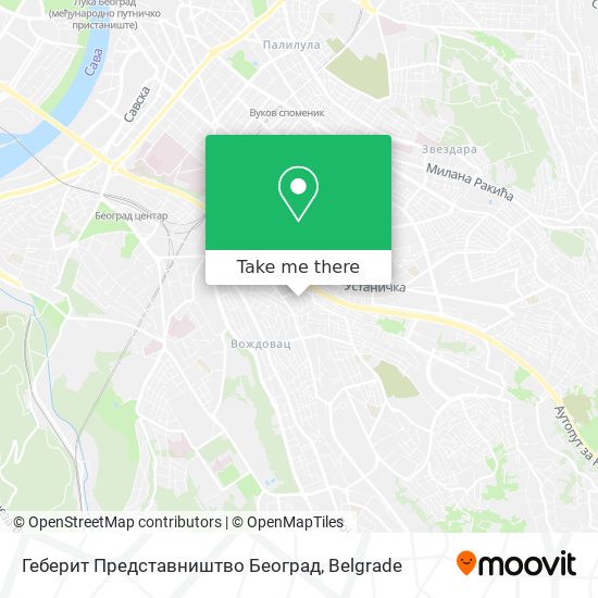 Геберит Представништво Београд map