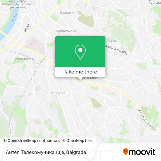 Антел Телекомуникације map