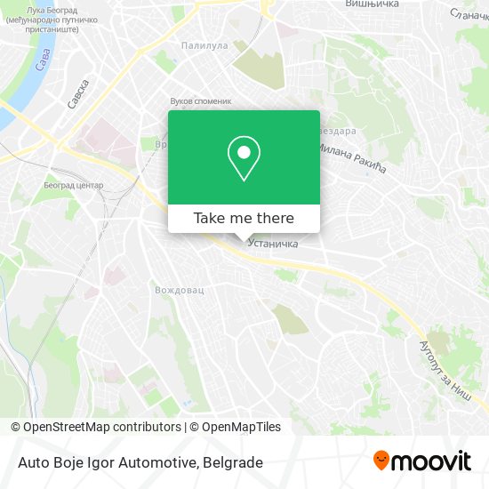 Auto Boje Igor Automotive map