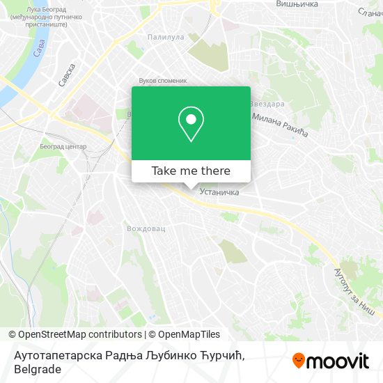 Аутотапетарска Радња Љубинко Ћурчић map