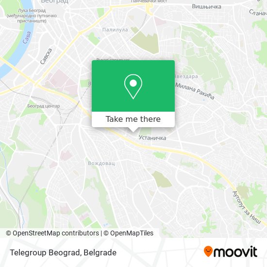 Telegroup Beograd map