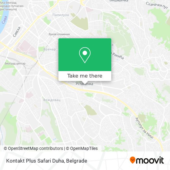 Kontakt Plus Safari Duha map