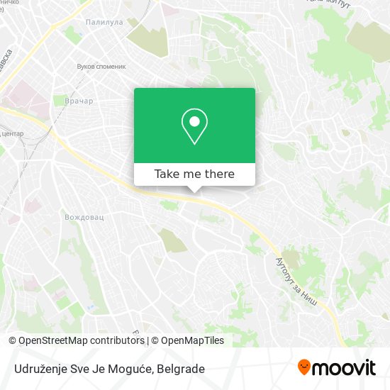 Udruženje Sve Je Moguće map