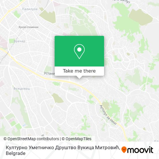 Културно Уметничко Друштво Вукица Митровић map