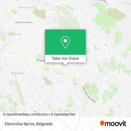 Electrolux Servis map