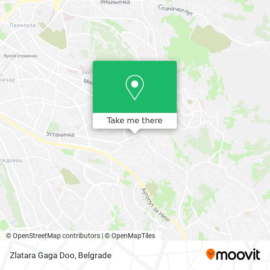 Zlatara Gaga Doo map