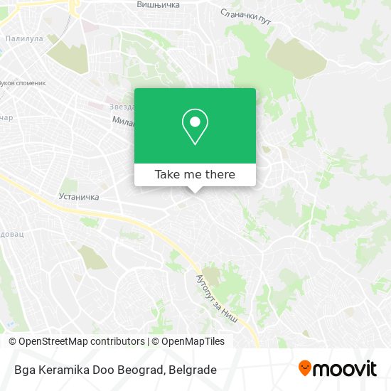 Bga Keramika Doo Beograd map