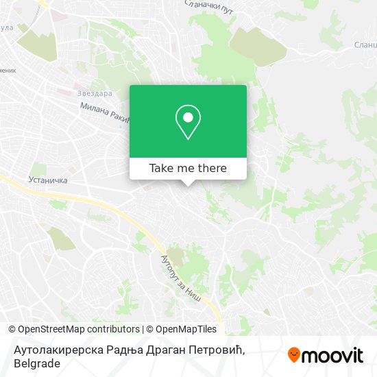 Аутолакирерска Радња Драган Петровић map