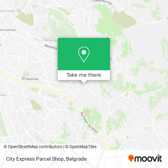 City Express Parcel Shop map