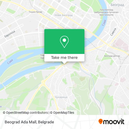 Beograd Ada Mall map