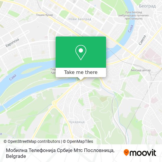 Мобилна Телефонија Србије Мтс Пословница map