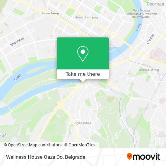 Wellness House Oaza Do map