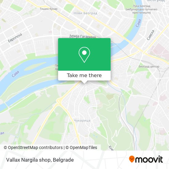 Vallax Nargila shop map