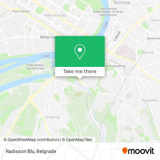 Radisson Blu map