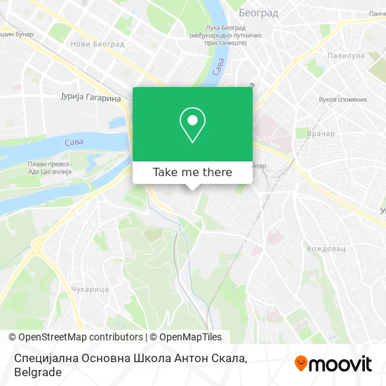 Специјална Основна Школа Антон Скала map