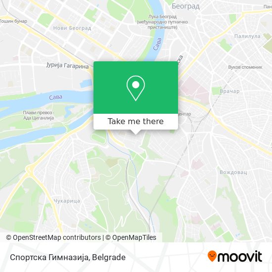 Спортска Гимназија map