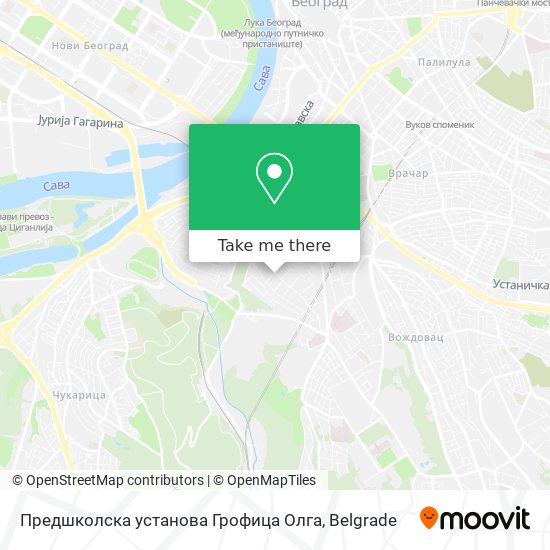 Предшколска установа Грофица Олга map